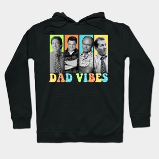 Retro Dad Vibes 90s Dad Vibes, Happy Fathers Day Hoodie